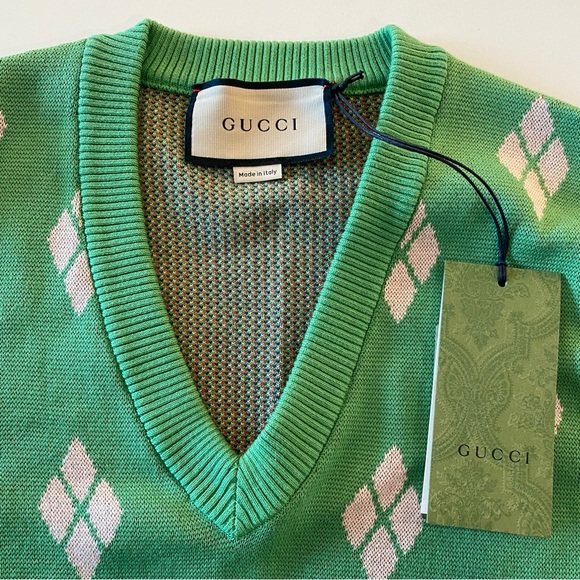 Gucci Agyle Knit Sweater Vest - Picture 11 of 16